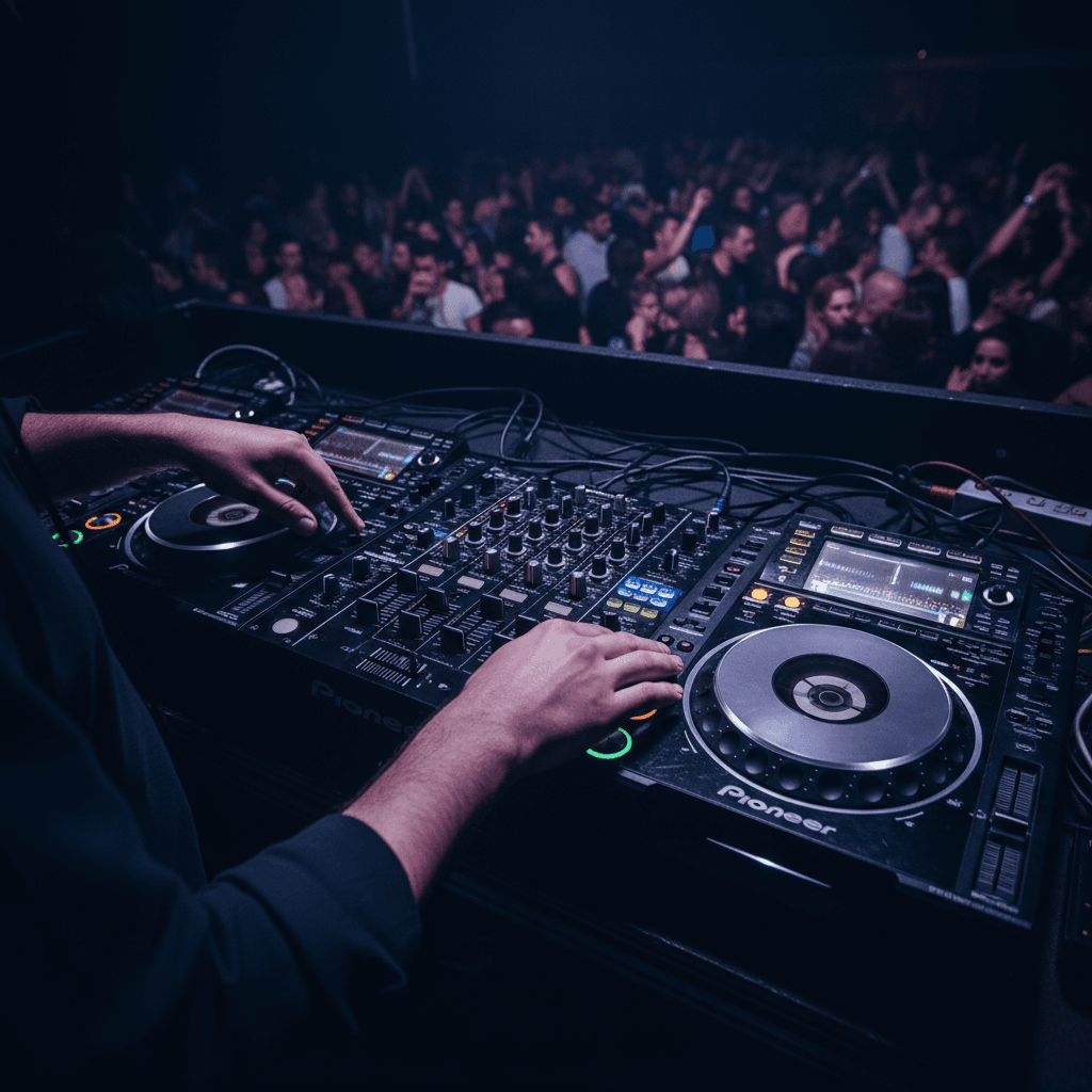 DJ performing live at 118 Social Bar during an event